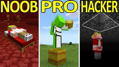 Minecraft Noob Vs Pro Vs Hacker 4 Youtube