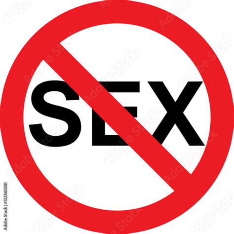 No Sex Sign Stock Illustration Adobe Stock