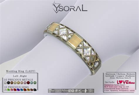Second Life Marketplace Ysoral Luxe Wedding Ring Aimeelady