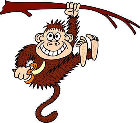 Monkey In Tree Clip Art Clipart Best