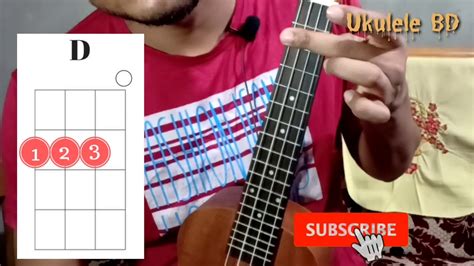 How To Play D Major Ukulele Chord Youtube