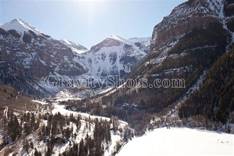 Telluride Box Canyon Telluride Co Winter Aerial