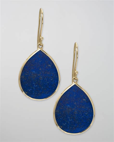 Ippolita Lapis Teardrop Earrings Large In Blue Lyst