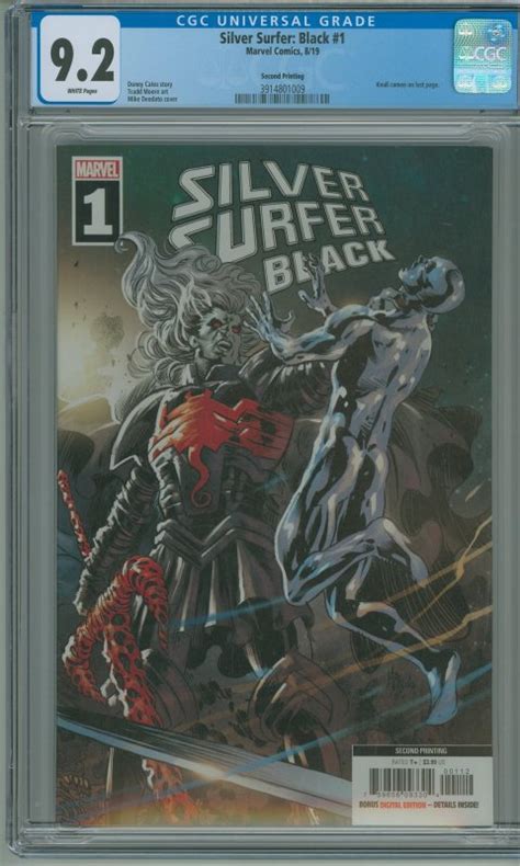 Silver Surfer Black 1 Second Printing Mike Deodato Spoiler Cover