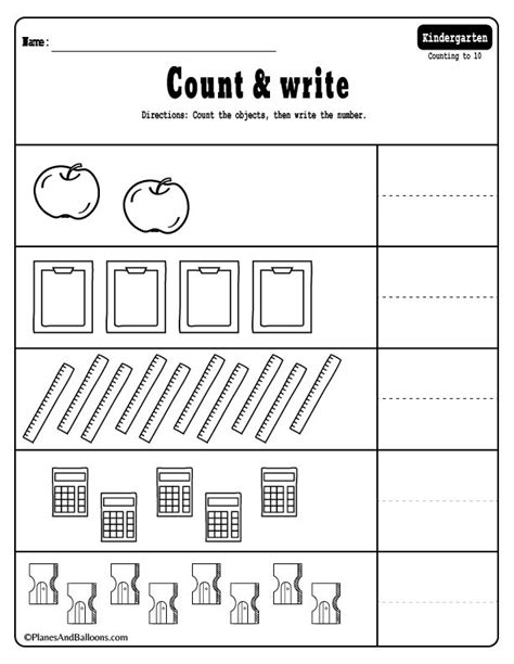 15 kindergarten math worksheets pdf files to download for