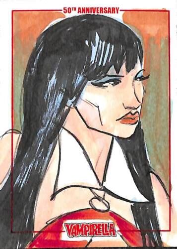 Vampirella 50th Anniversary Sketch Card By Jim Mehsling A Ebay