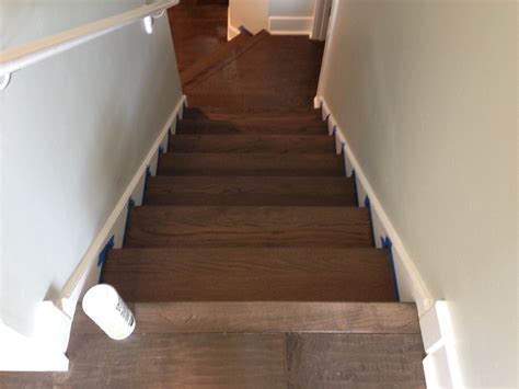 Oak Wood Stair Refinishing In Atlantic Beach Florida