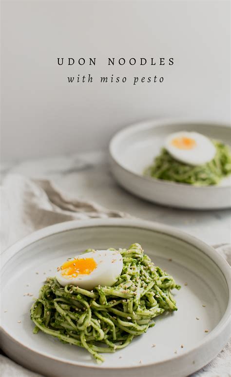 Why this udon noodle recipe is so good udon noodle recipe features just 3 ingredients : Udon Noodles with Miso Pesto | Healthy recipes, Veggie recipes, Seasoning recipes