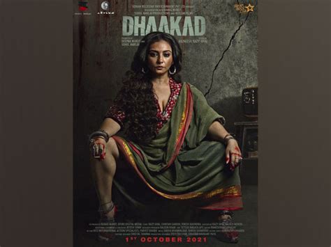 Divya Dutta Debuts As Menacing Evil Rohini In Dhaakad Poster