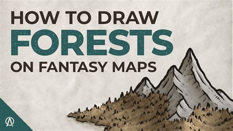 How To Draw Forests On Fantasy Maps Simple Organic Style For Regional