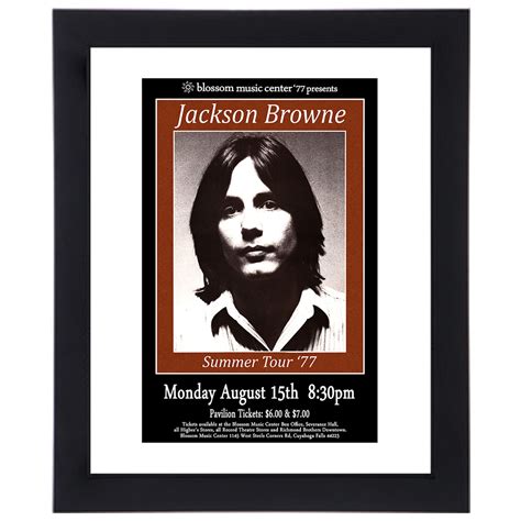 Jackson Browne 1977 Akron Concert Poster Raw Sugar Art Studio