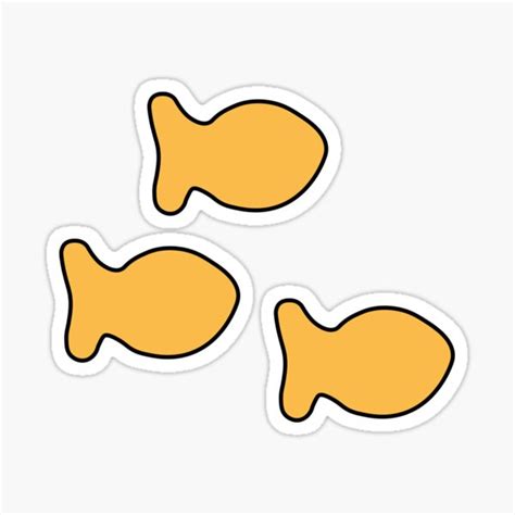 Goldfish Sticker For Sale By Jennasimone Redbubble