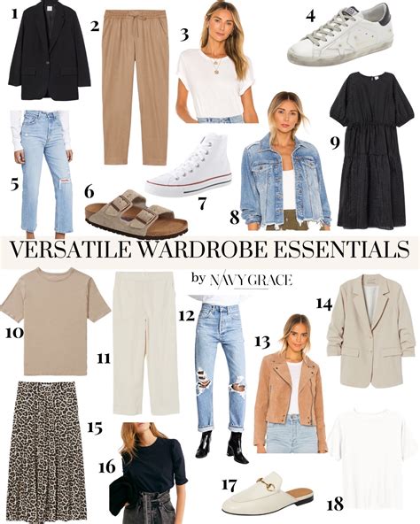 18 versatile wardrobe essentials fashion navy grace
