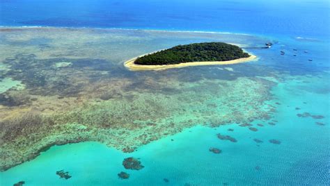 Aerial View Of Green Island Reef At The Great Barrier Reef Queensland