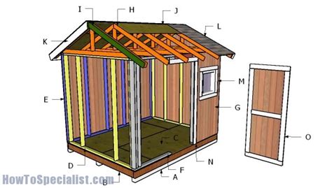 8x10 Shed Plans Howtospecialist How To Build Step By Step Diy Plans