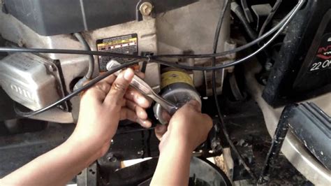 For lawn mower parts and accessories, think jacks! How to change the oil and Filter on a Craftsman Lawn ...