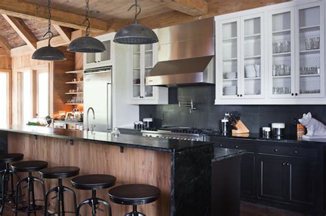 Get free kitchen design estimate by visiting a store near you. White Upper Cabinets Black Lower Cabinets - Country ...