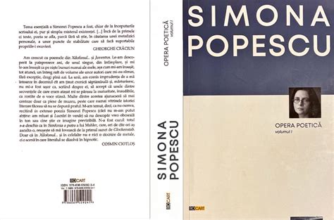 O Simounificare Opera Poetică Vol 1 Simona Popescu