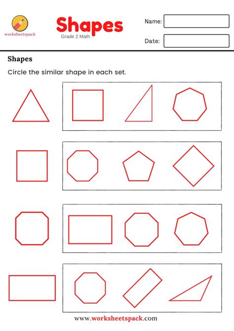 Sides And Vertices Worksheet Grade 2 Math Worksheetspack