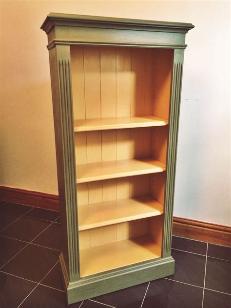 Bookcase Handpainted In Annie Sloan Olive And Arles Chalk Paint