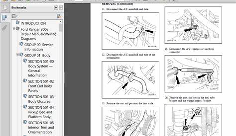 ford ranger service manual pdf