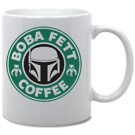 Boba Fett Starbucks Style Fanmade Coffee Mug