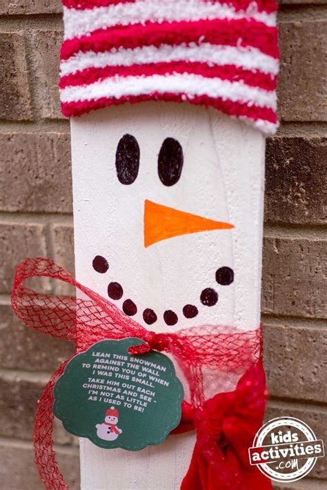 Kid Sized Snowman Present Idea That Makes The Cutest Keepsake