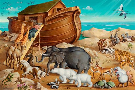 Noah And The Great Flood Noah Obeys God And Builds An Ark To Escape The