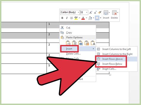 How To Add Another Row In Microsoft Word 11 Steps With Pictures