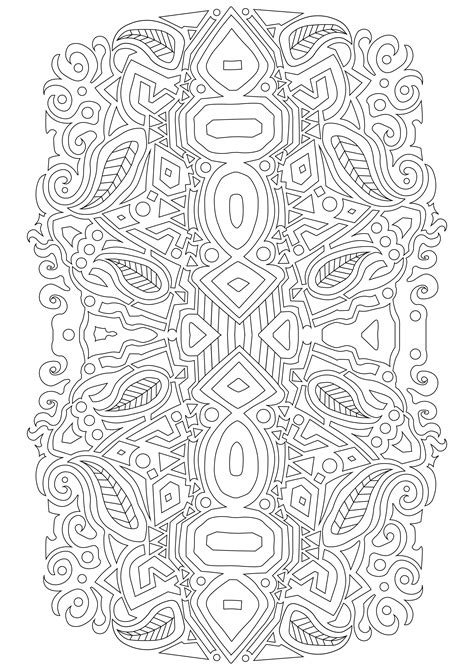 Complex Pattern Coloring Page Coloring Page For Adults