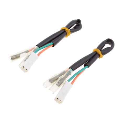 Pair Motorcycel Turn Signal Wiring Adapter Plug Kit For Honda Cbr