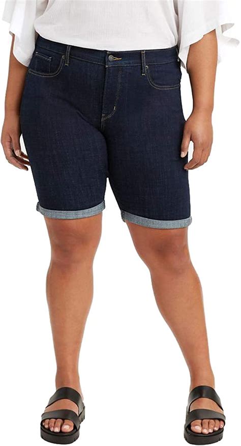 Levis Womens Plus Size Shaping Bermuda Shorts Amazonca Clothing