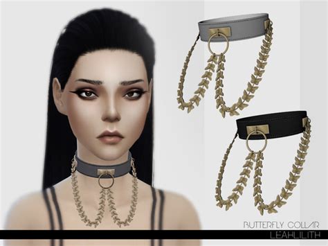 The Sims Resource Butterfly Collar By Leah Lillith • Sims 4 Downloads