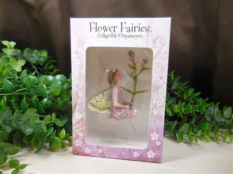 Forget Me Not Flower Fairy Figurine Purple Box