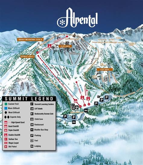 Alpental Ski Resort Trail Maps Washington Skiing