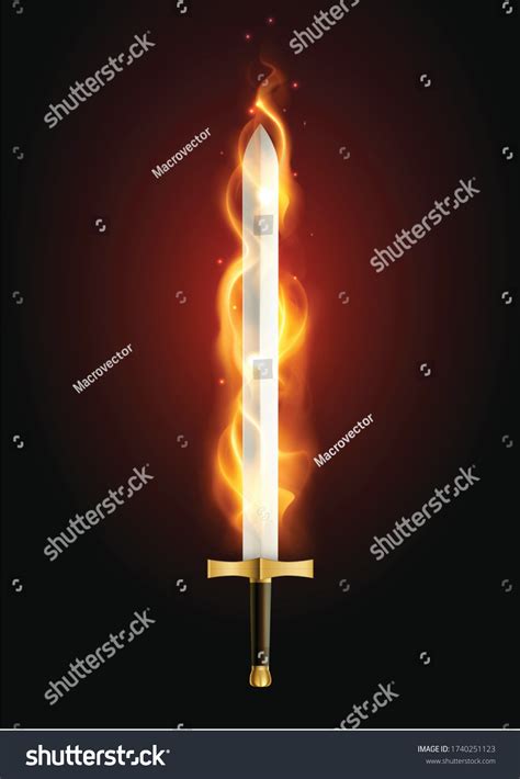 4696 Flaming Sword Images Stock Photos And Vectors Shutterstock