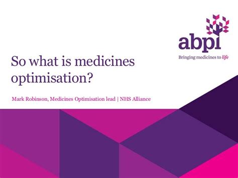 So What Is Medicines Optimisation