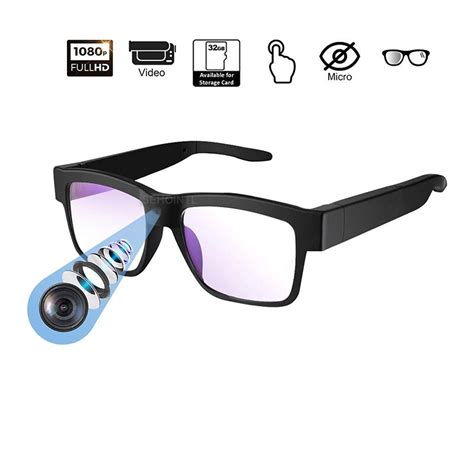 Camera Glasses 1080p Hd Mini Camera Video Glasses Wearable Camera Use For Indoor And Outdoor