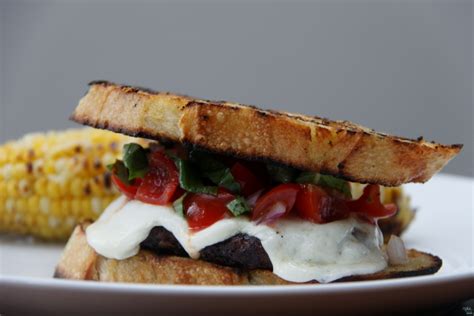 Grilled Bruschetta Burgers