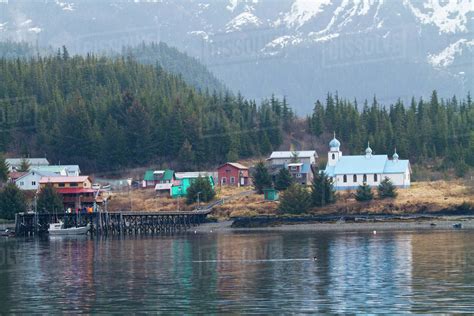 View Of The Native Village Of Tatitlek Prince William Sound