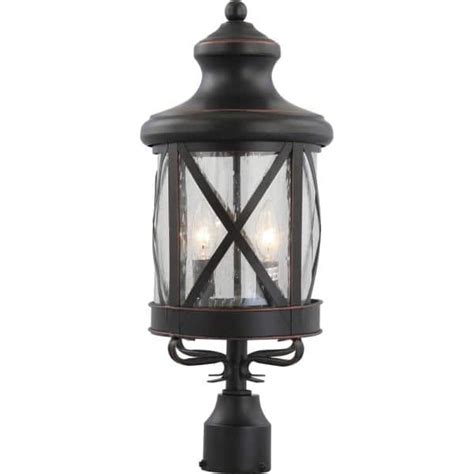 Volume Lighting 3 Light Outdoor Black Copper Aluminum Lantern