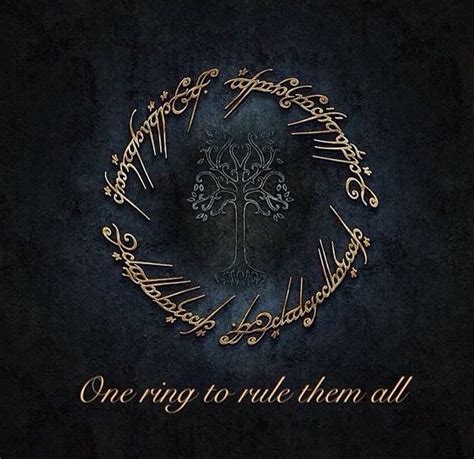 One Ring To Rule Them All Art Logo Ring Logo Lord Of The Rings