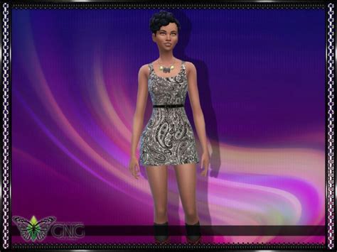 Paisley Knit Dress The Sims 4 Catalog