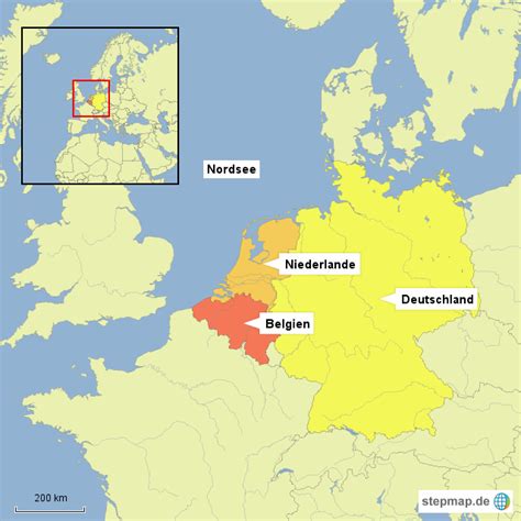 Januar 1986 gliedern sich die niederlande in zwölf provinzen provincies. StepMap - Nachbarländer Niederlande - Landkarte für ...