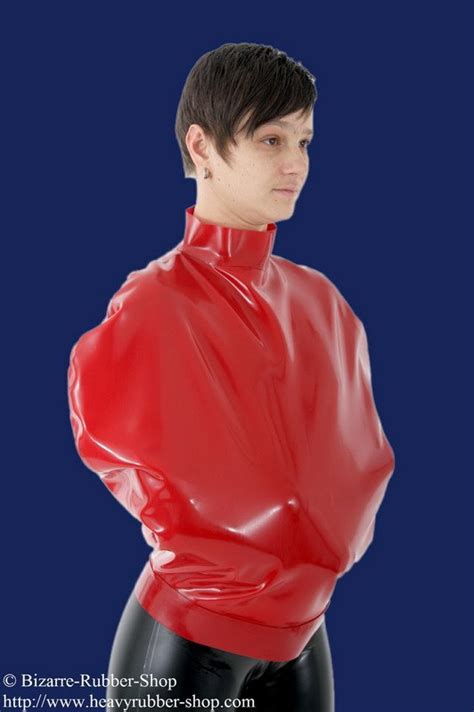 bondage straitjacket inflatable bizarre rubber shop latex rubber