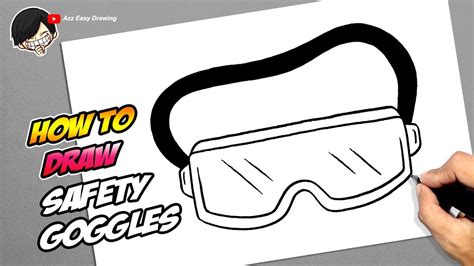 How To Draw Safety Goggles Youtube
