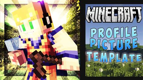 Free Minecraft Youtube Profile Picture Template Free