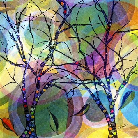 Circle Trees Painting By Ruth Palmer Fine Art America