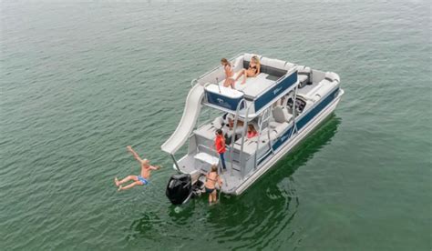 Pontoon Boats With Slides 5 Best Double Deckers Pontooners