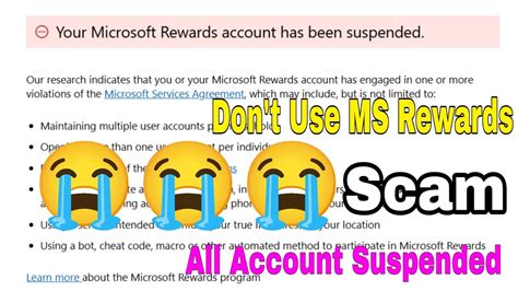 Microsoft Rewards Account Suspended 😭 Ms Rewards New Bad Update Ms
